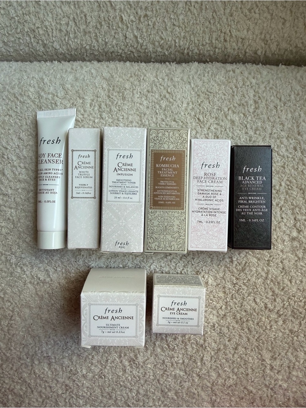 Fresh & Luxury Skincare Mini Set – 8 pcs Travel Size Bundle - Sealed & NWT